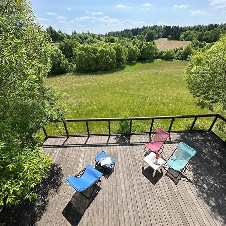 Appartement Szarejkowe Wzgorza - Luxury With Private Hot Tub - Mazury Garbate *